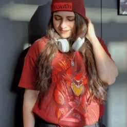 Alastor T-shirt voor Hazbin Hotel Fans rood