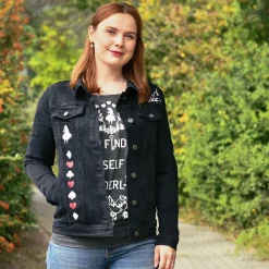 Alice in Wonderland - Zwarte dames spijkerjas