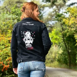 Alice in Wonderland - Zwarte dames spijkerjas