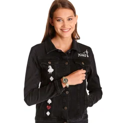 Alice in Wonderland - Zwarte dames spijkerjas