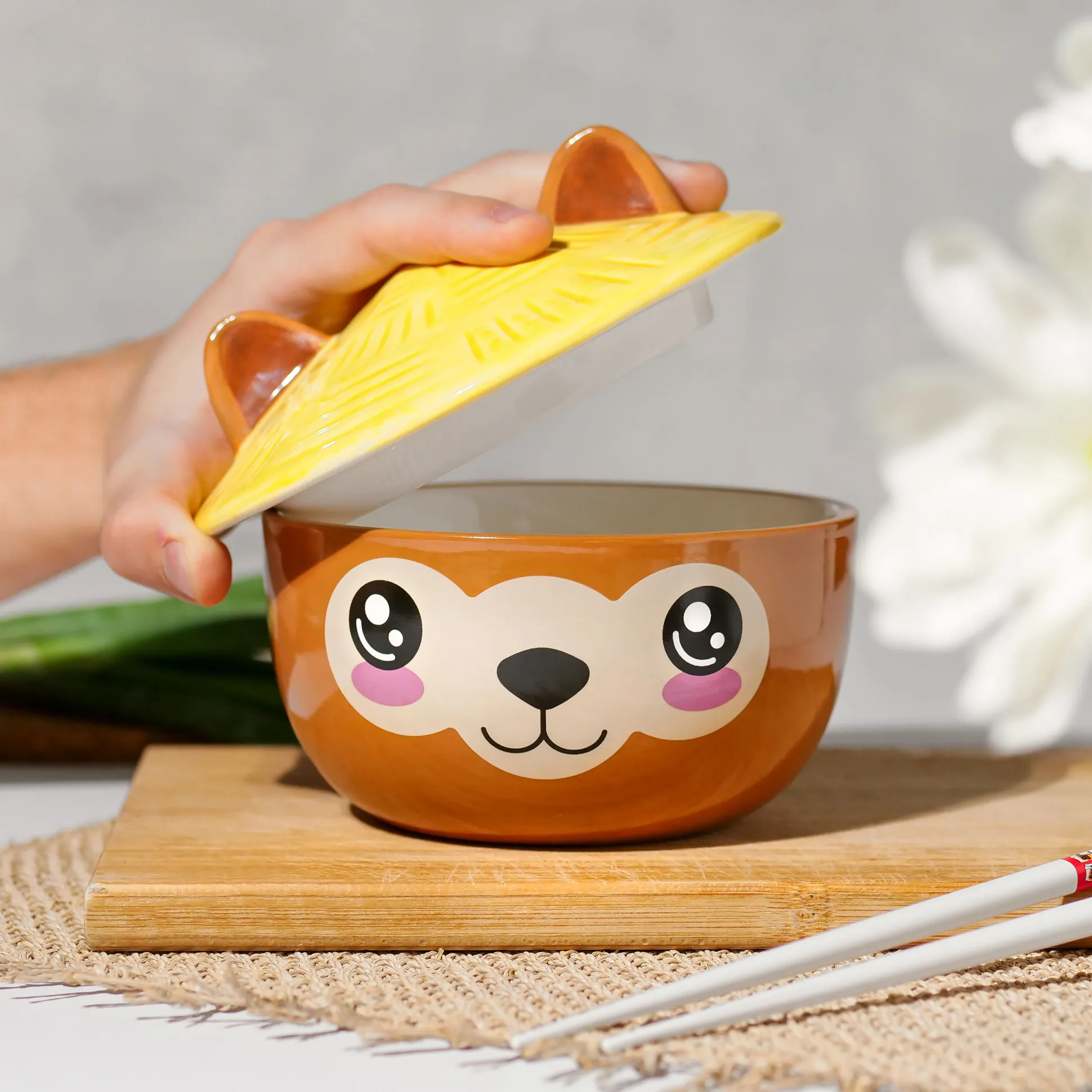 Alpaca Kawaii Kom met deksel voor anime fans