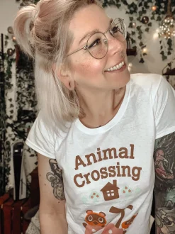 Animal Crossing - Timmy en Tommy dames T-shirt wit