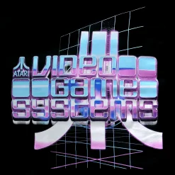 Atari - Video Game Systems Retrowave T-Shirt zwart