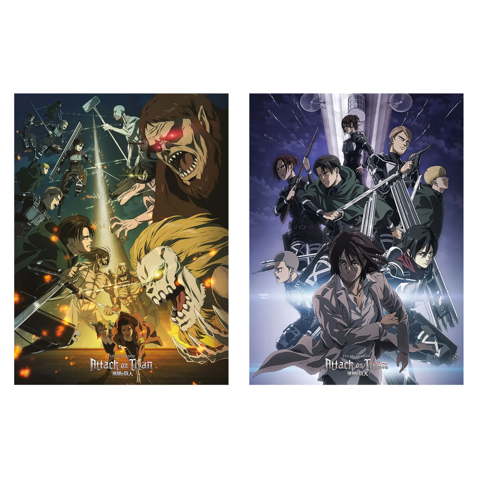 Attack on Titan - Eindseizoenen Poster 2-delige Set