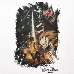 Attack on Titan - Seizoen 4 T-shirt wit