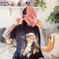 Avatar De Laatste Luchtmeester - Vliegende Appa T-Shirt Zwart