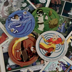 Avatar The Last Airbender - Karakters Metalen Onderzetters