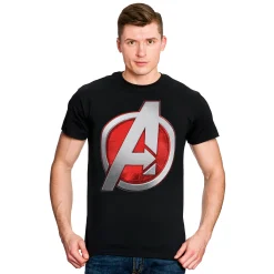 Avengers - Logo T-Shirt Zwart