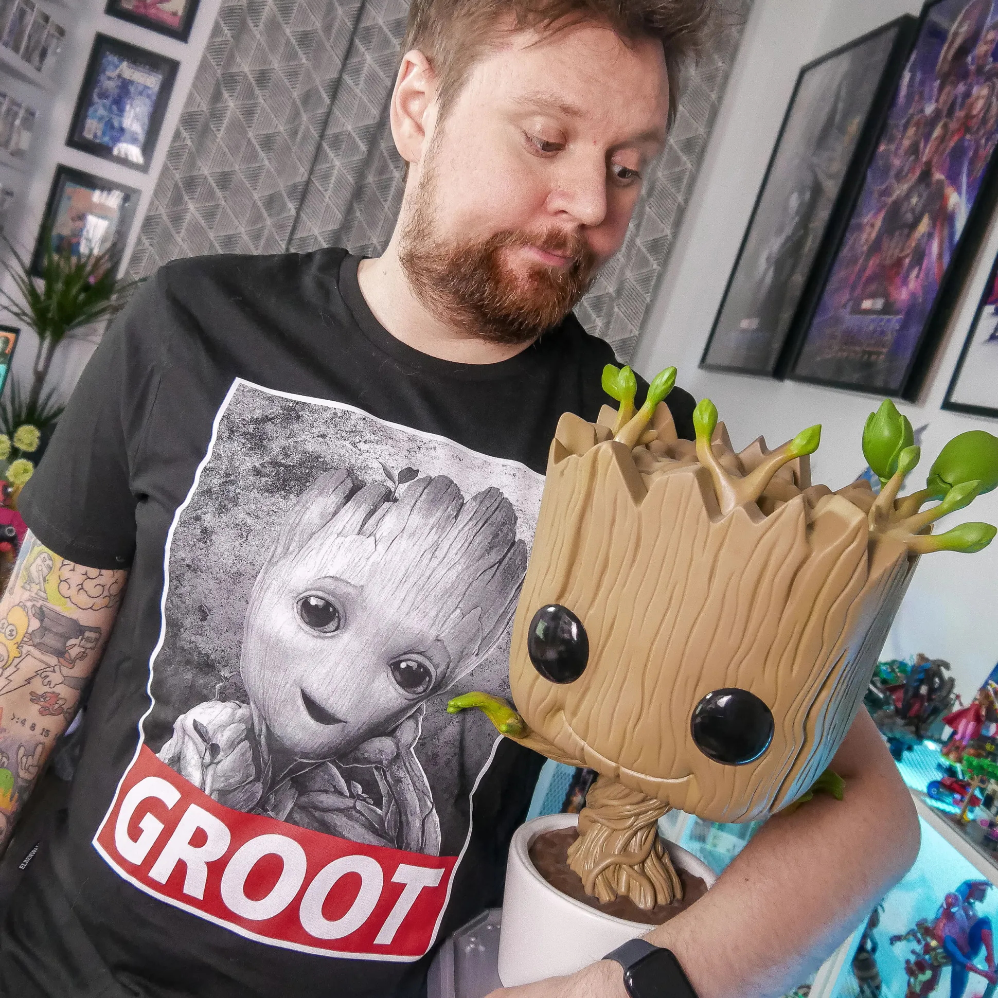 Baby Groot T-shirt zwart - Marvel