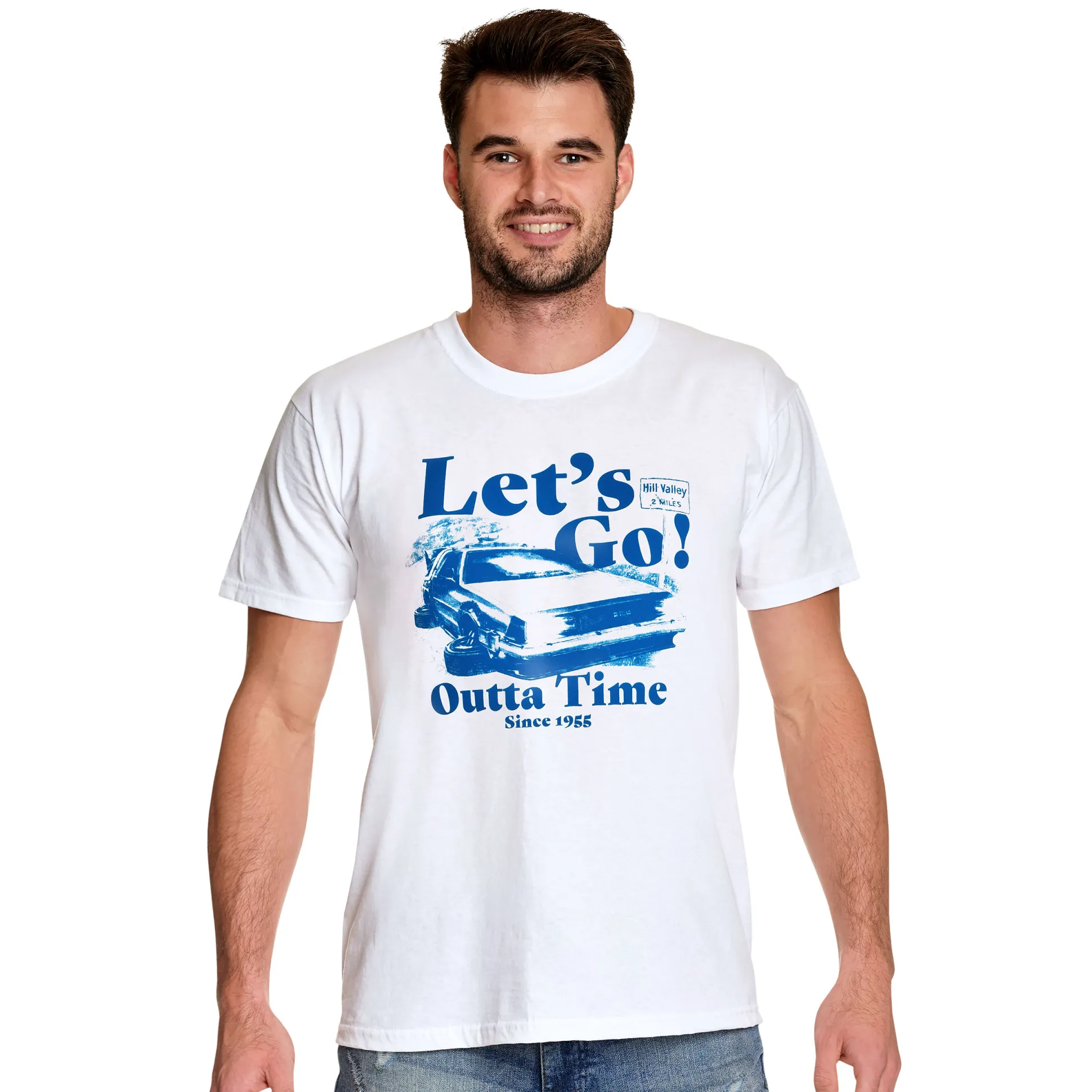 Back to the Future - Laten we gaan T-shirt wit