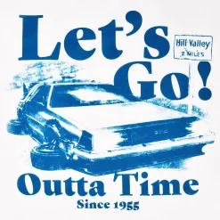 Back to the Future - Laten we gaan T-shirt wit