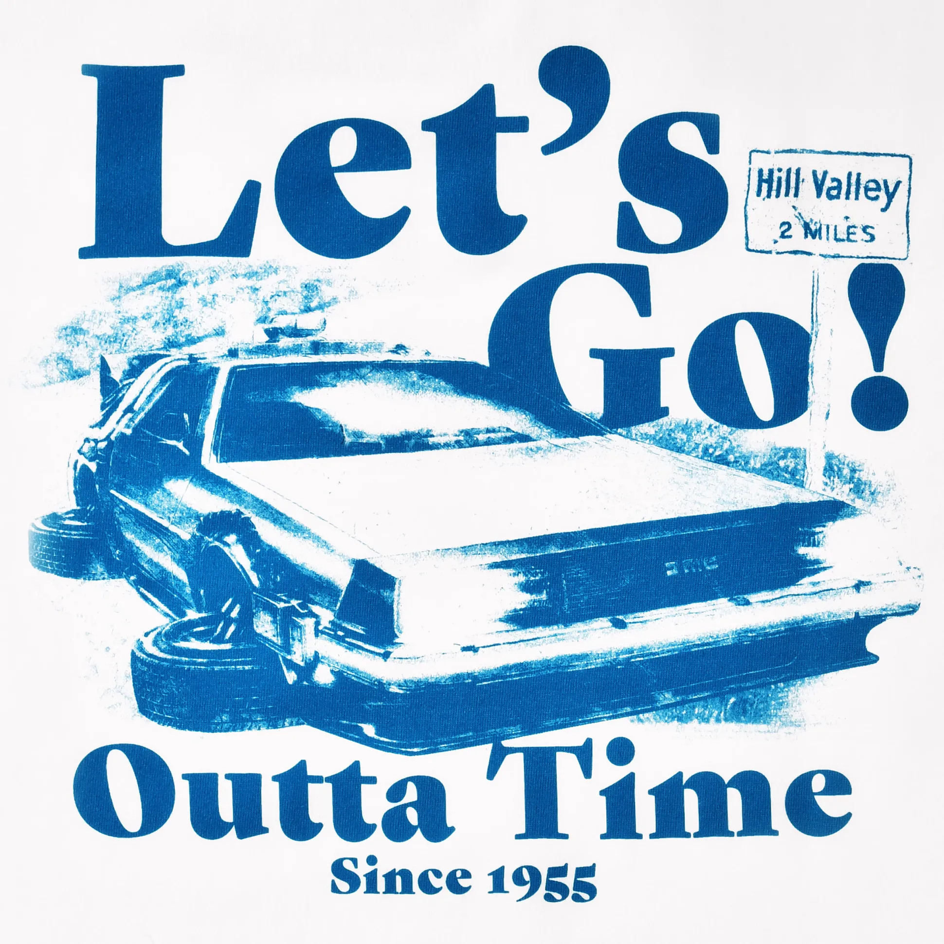 Back to the Future - Laten we gaan T-shirt wit