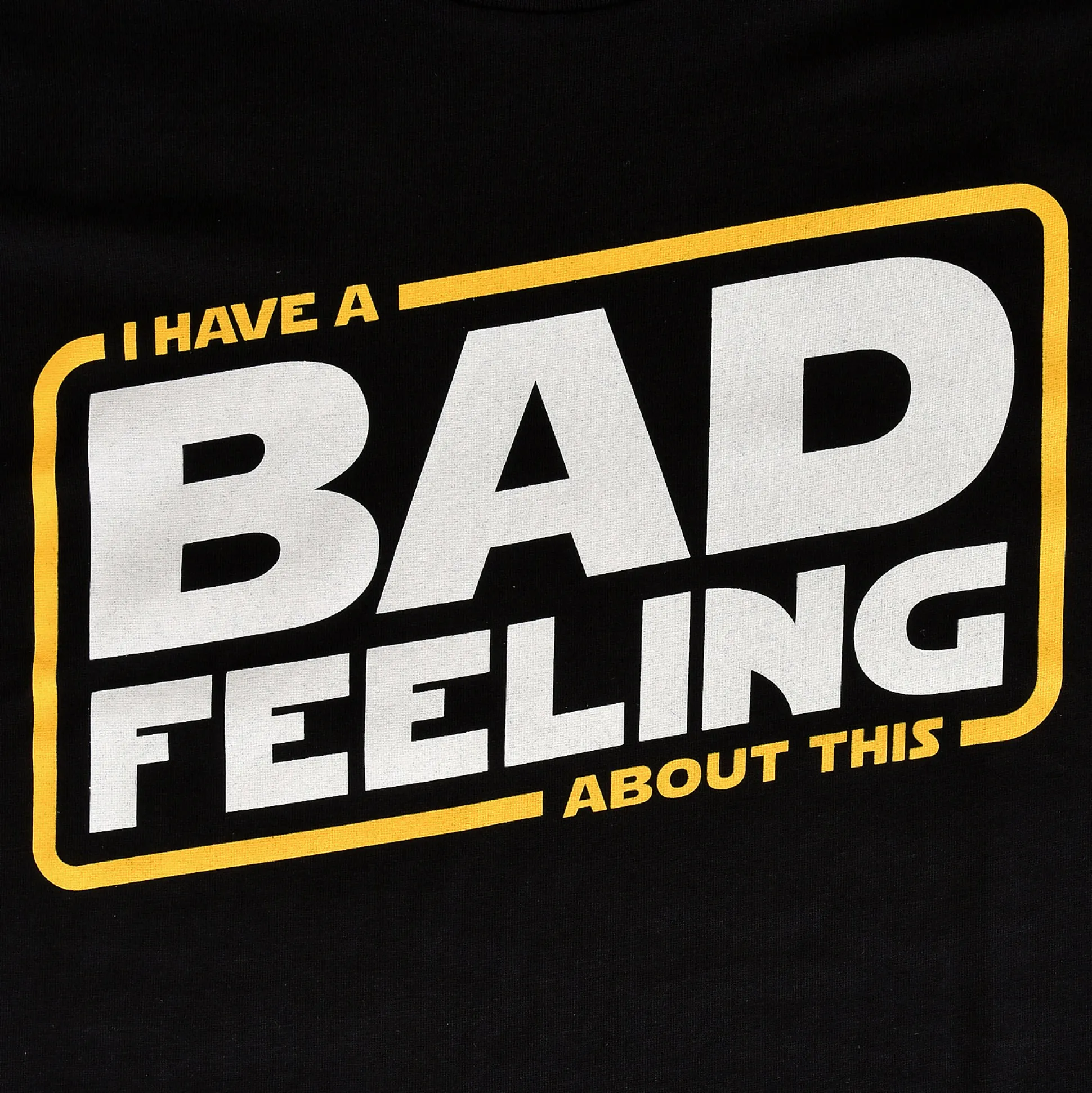Bad Feeling T-shirt voor Star Wars Fans Zwart