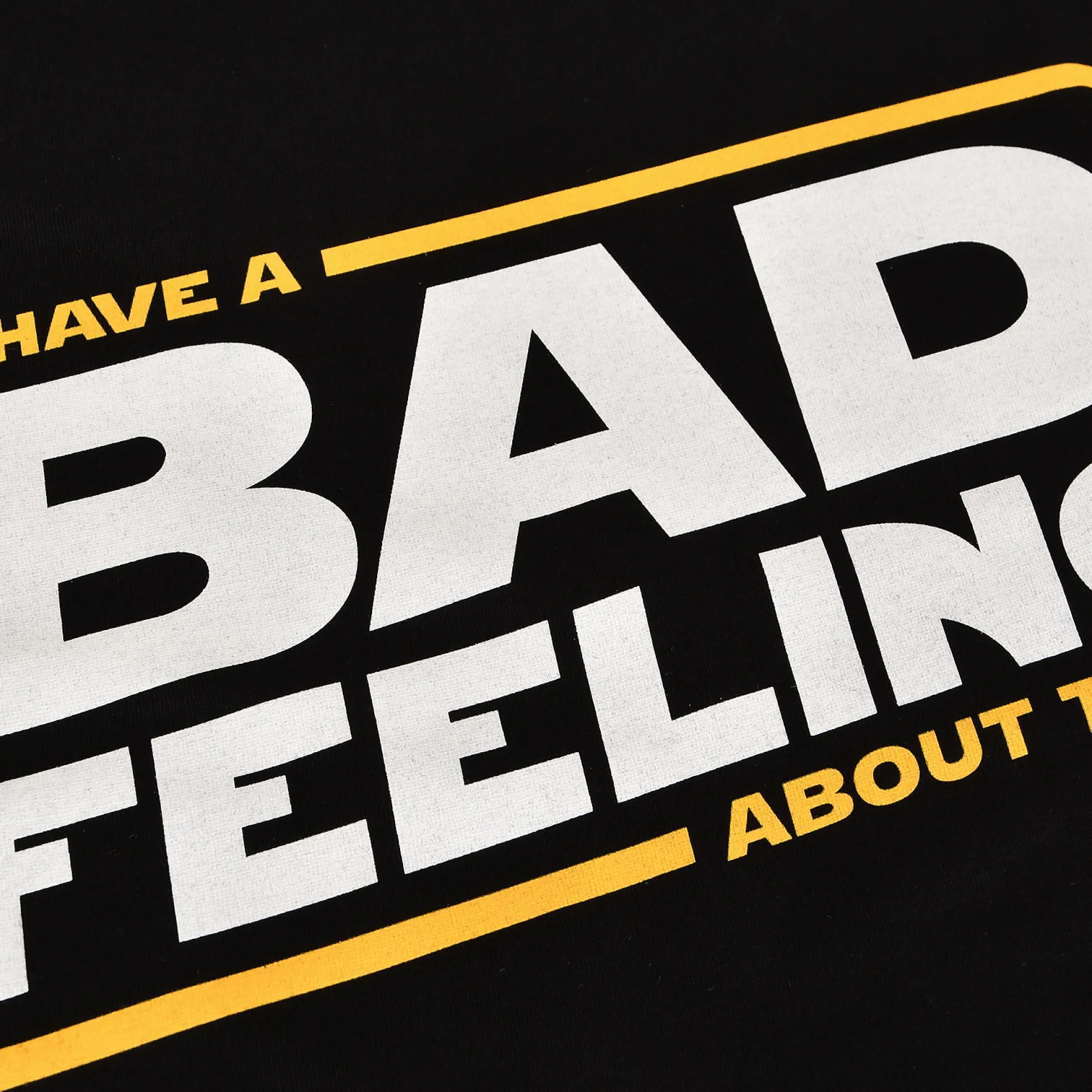 Bad Feeling T-shirt voor Star Wars Fans Zwart