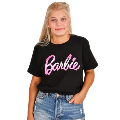Barbie - Gesmolten Logo T-Shirt zwart