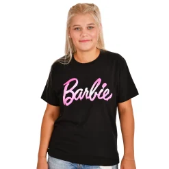 Barbie - Gesmolten Logo T-Shirt zwart