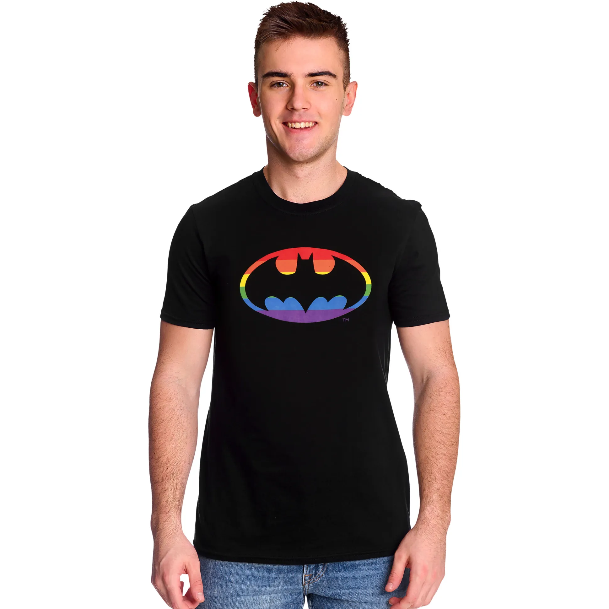 Batman - Pride Logo T-shirt zwart