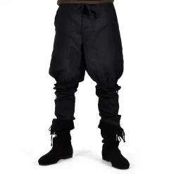 Bertram herenbroek met vetersluiting onderbeen zwart