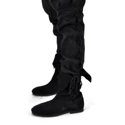 Bertram herenbroek met vetersluiting onderbeen zwart