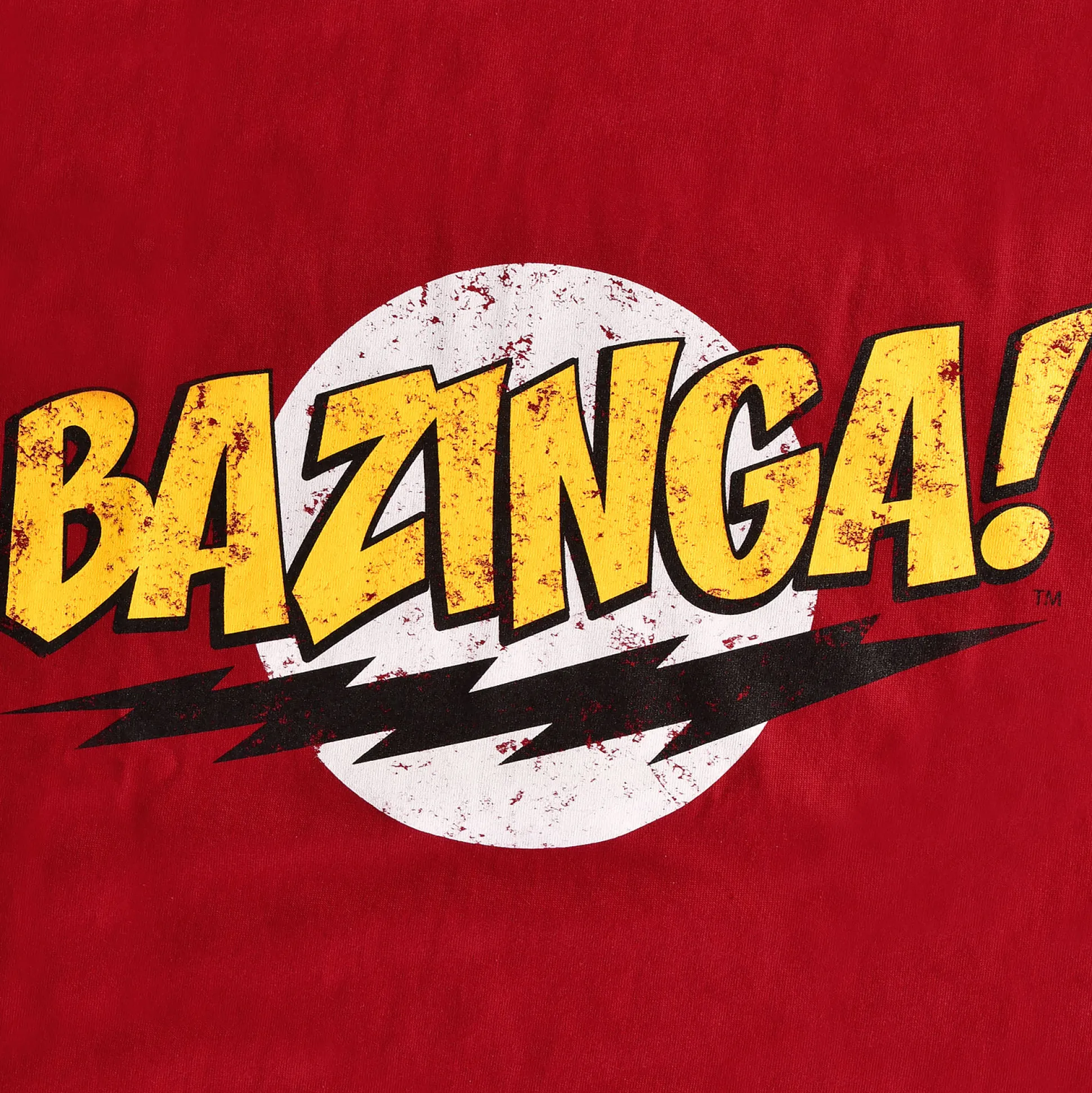 Big Bang Theory - Bazinga Full Size T-Shirt rood