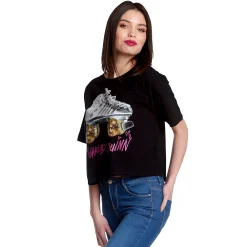 Birds of Prey - Harley Roller Skates Crop Top Dames zwart