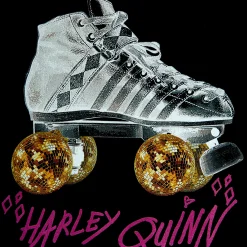 Birds of Prey - Harley Roller Skates Crop Top Dames zwart