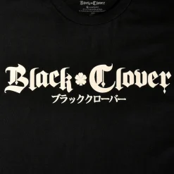 Black Clover - Zwart Stier Symbool T-Shirt Zwart