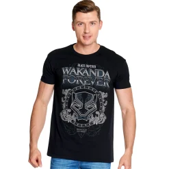 Black Panther - Wakanda Ornament T-Shirt zwart