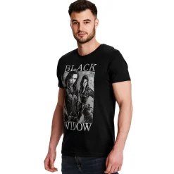 Black Widow - Poster T-Shirt grijs