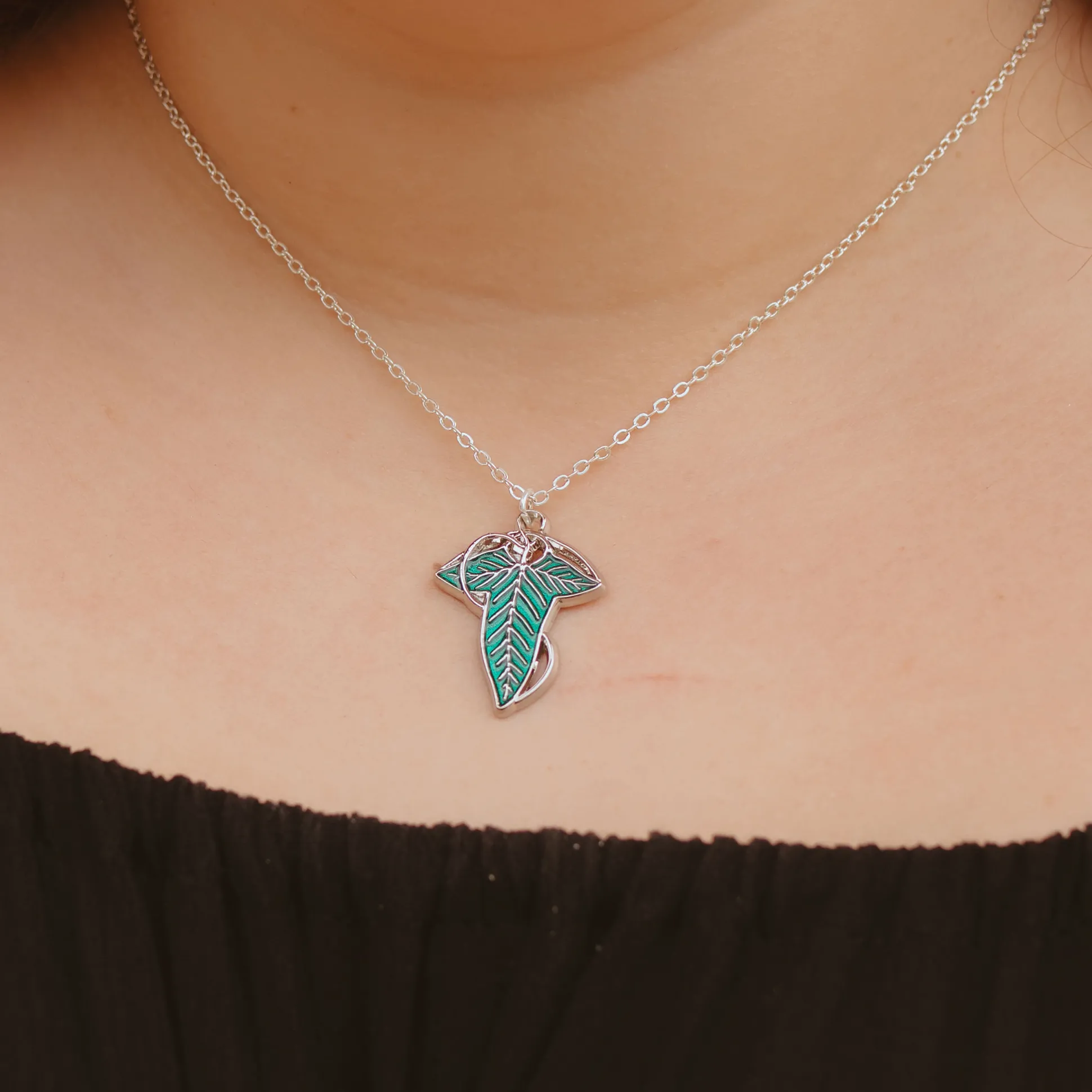 Blad Broche Ketting - Lord of the Rings