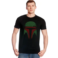 Boba Face T-shirt voor Star Wars Fans zwart