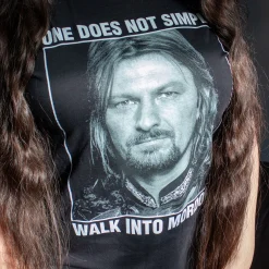 Boromir Men loopt niet zomaar Mordor binnen T-shirt - Lord of the Rings