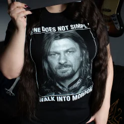 Boromir Men loopt niet zomaar Mordor binnen T-shirt - Lord of the Rings