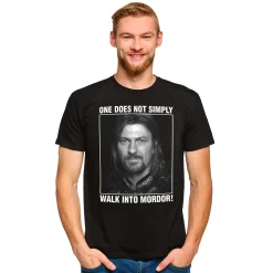 Boromir Men loopt niet zomaar Mordor binnen T-shirt - Lord of the Rings