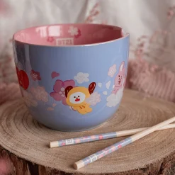 BT21 - Karakters Ramen Kom met Eetstokjes