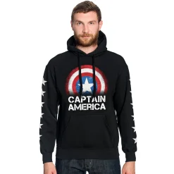 Captain America - Shield Hoodie Zwart
