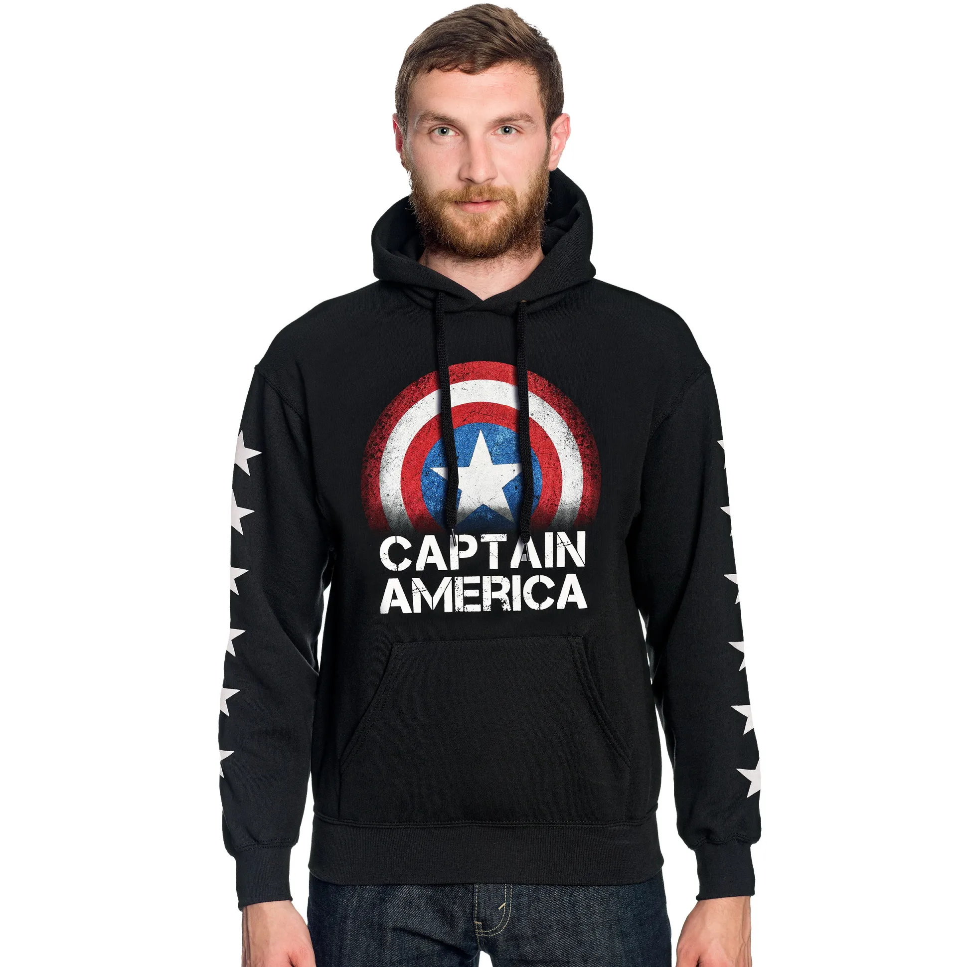 Captain America - Shield Hoodie Zwart