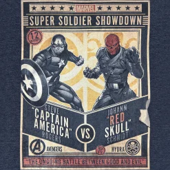 Captain America - Super Soldier Showdown Blauw T-shirt