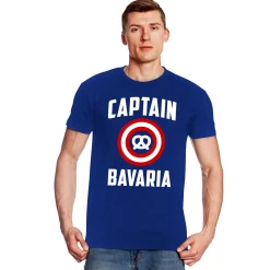 Captain Bavaria T-shirt voor Captain America fans blauw