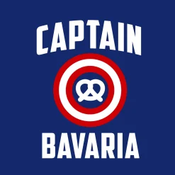 Captain Bavaria T-shirt voor Captain America fans blauw