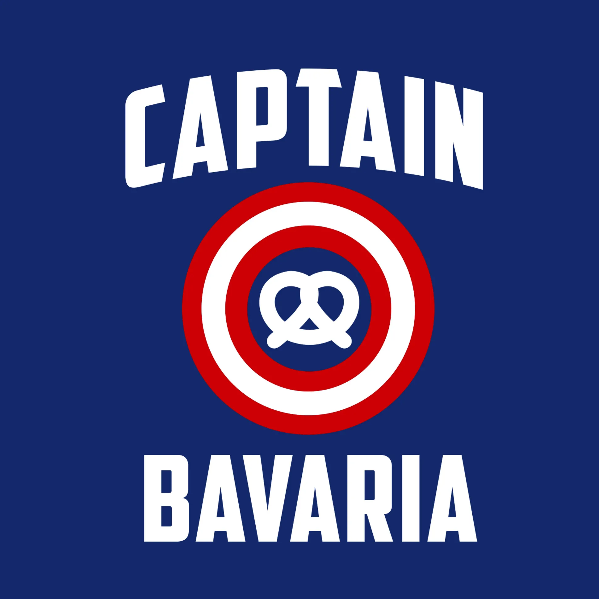 Captain Bavaria T-shirt voor Captain America fans blauw