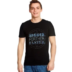 Captain Marvel - Hoger Verder Sneller T-Shirt zwart