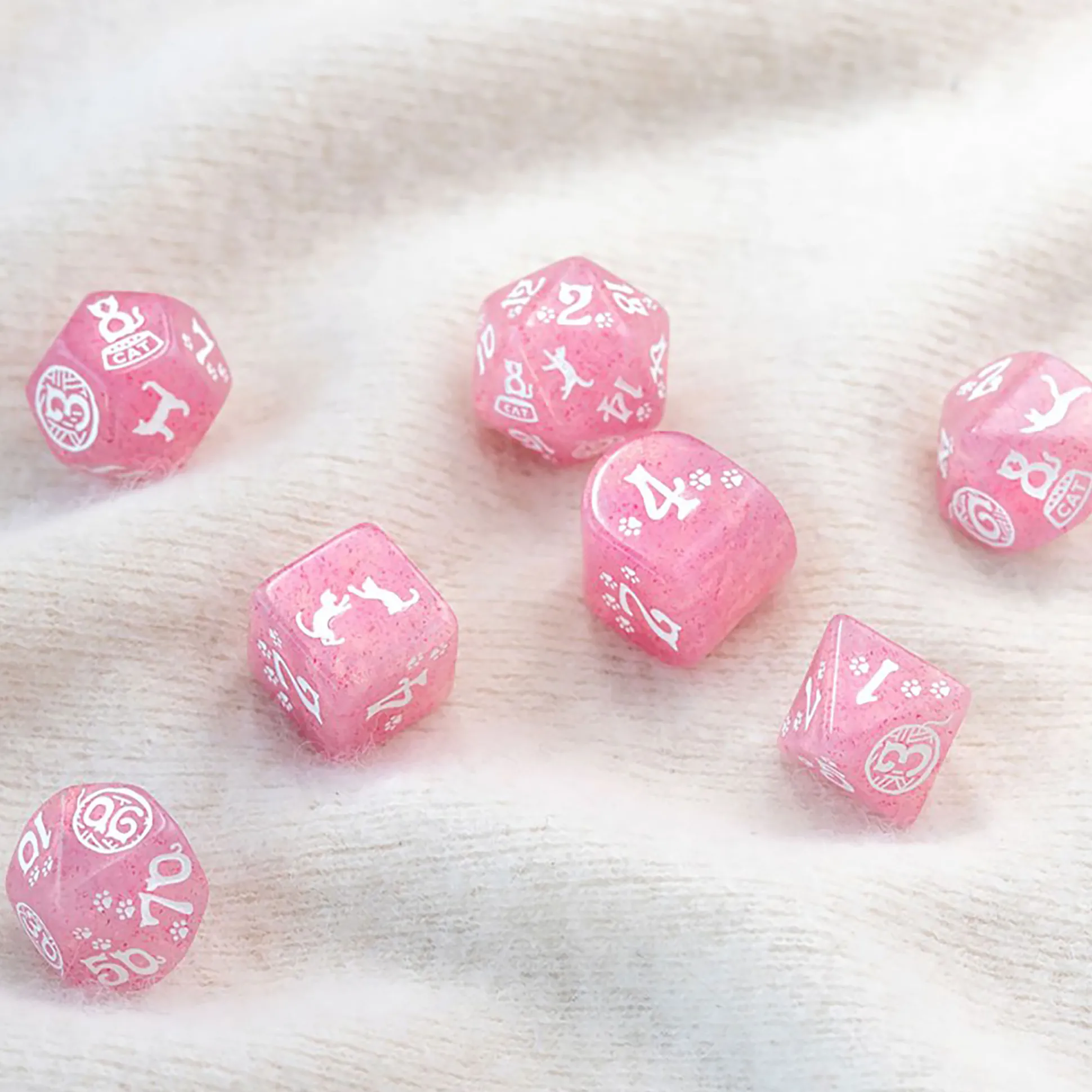 Cats - Daisy Glitter RPG Dobbelset 7-delig