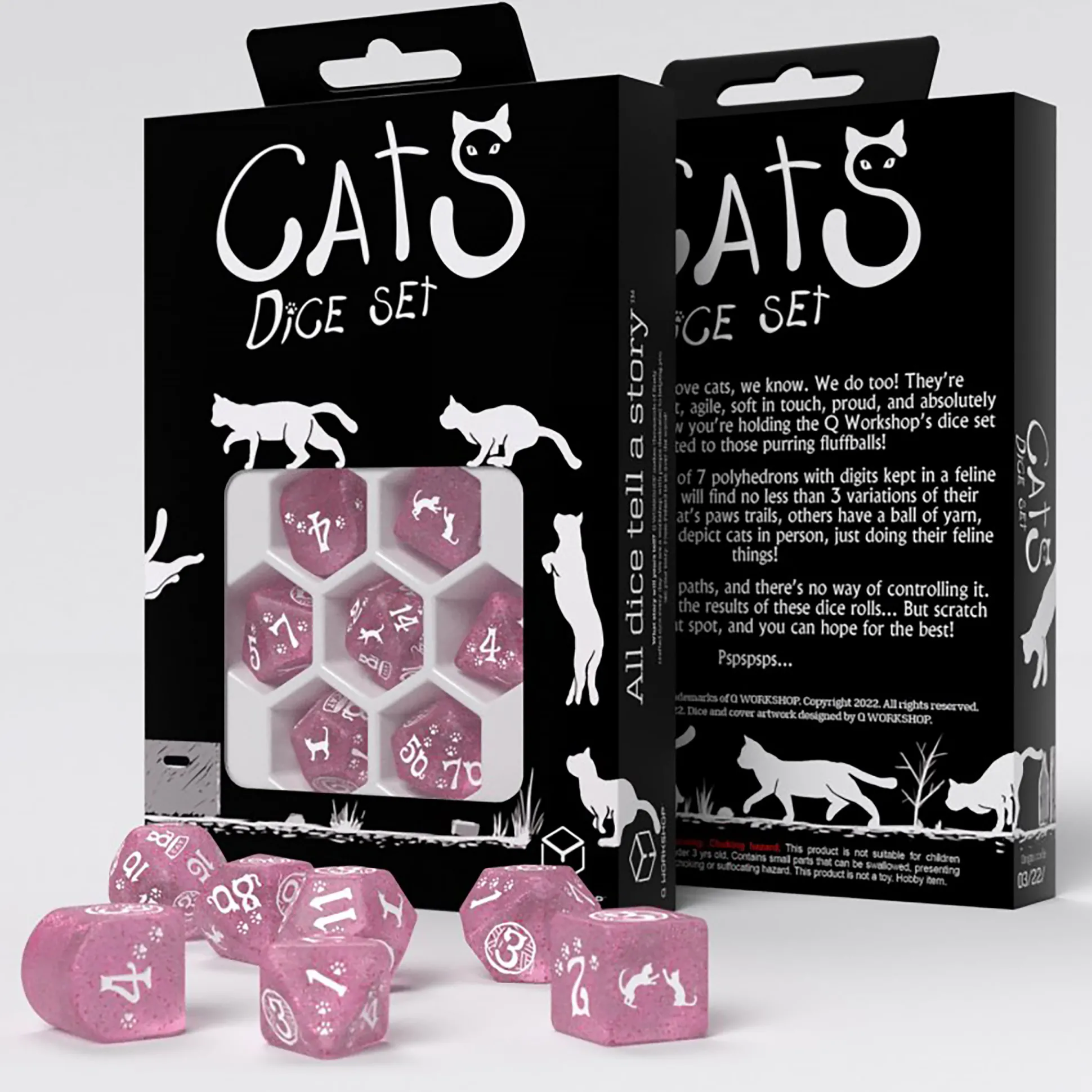Cats - Daisy Glitter RPG Dobbelset 7-delig