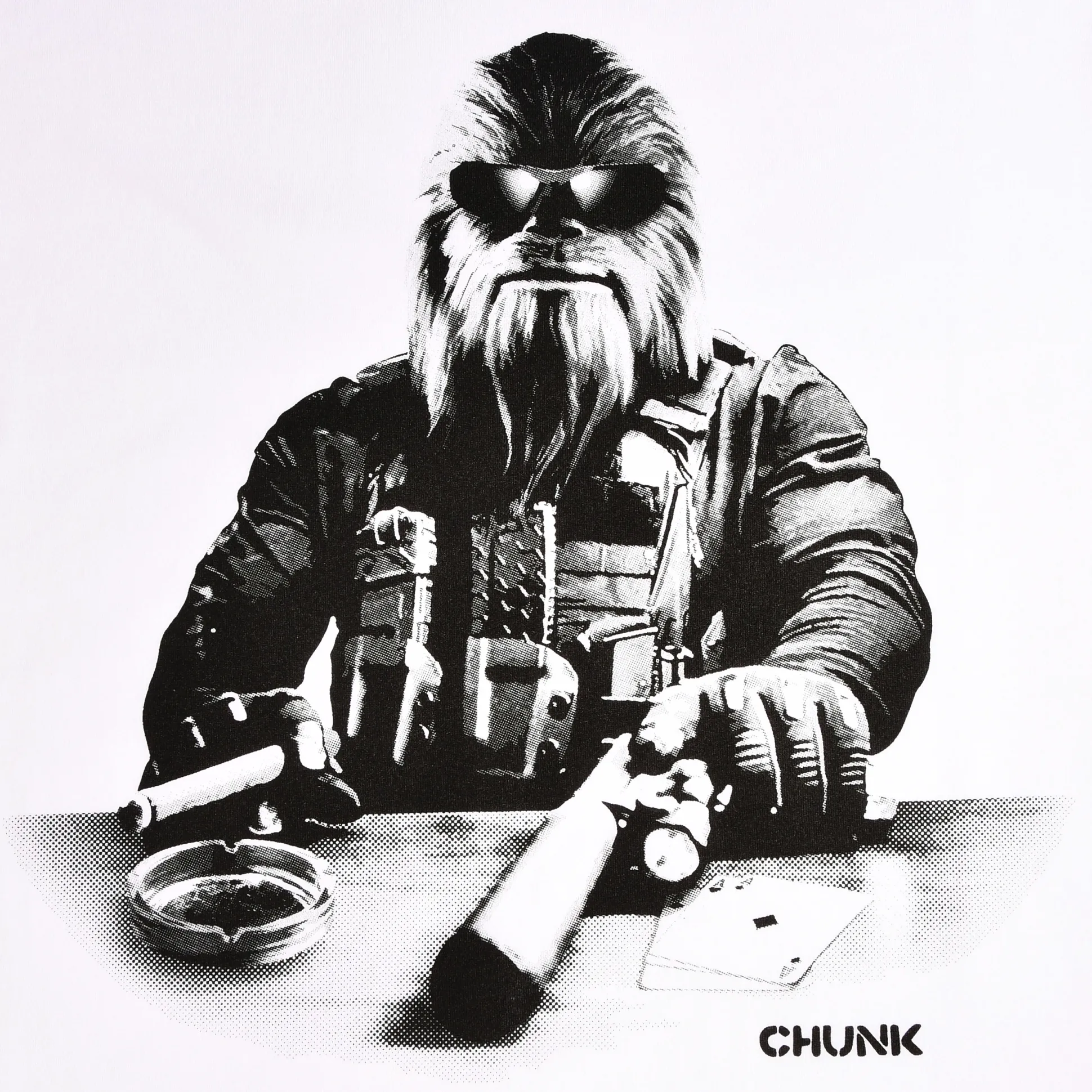 Chewie Agent T-Shirt voor Star Wars Fans wit