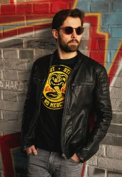 Cobra Kai Logo T-Shirt voor Karate Kid Fans zwart