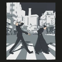 Crosswalk T-shirt voor Jujutsu Kaisen fans zwart