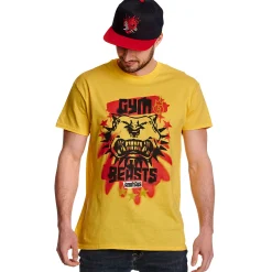 Cyberpunk 2077 - Gym Beasts T-shirt geel