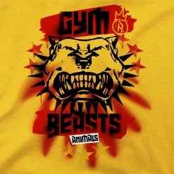 Cyberpunk 2077 - Gym Beasts T-shirt geel