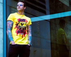 Cyberpunk 2077 - Gym Beasts T-shirt geel